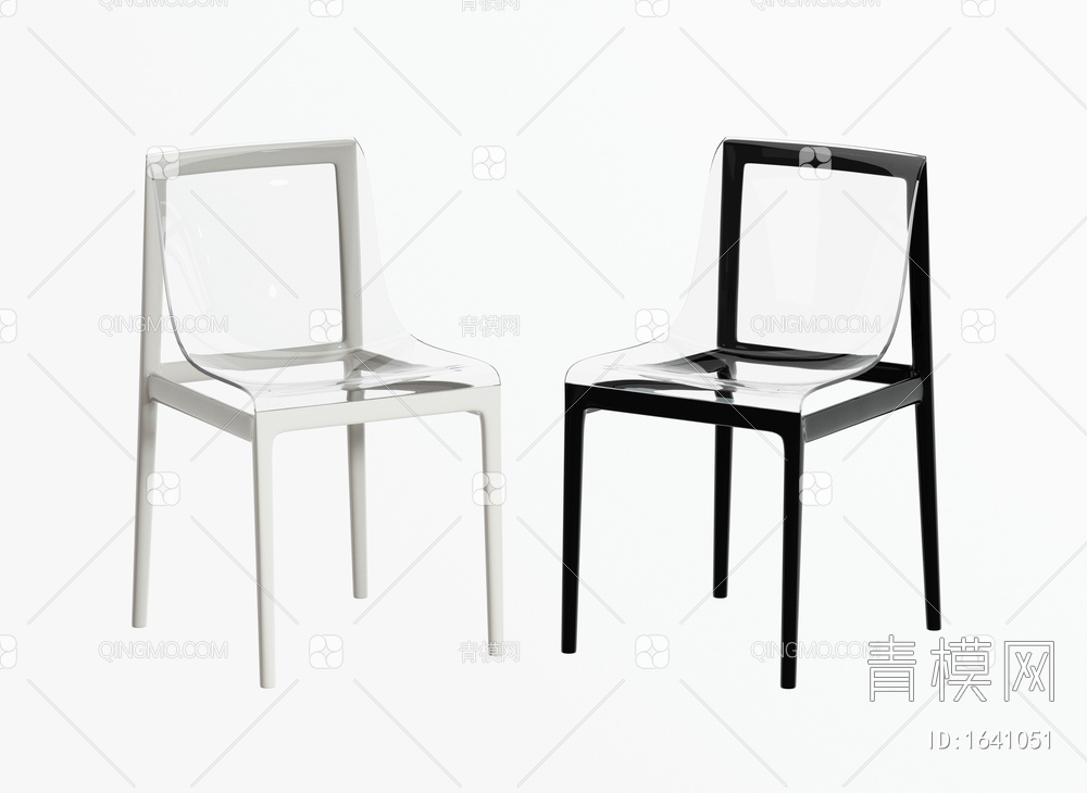 亚克力单椅3D模型下载【ID:1641051】