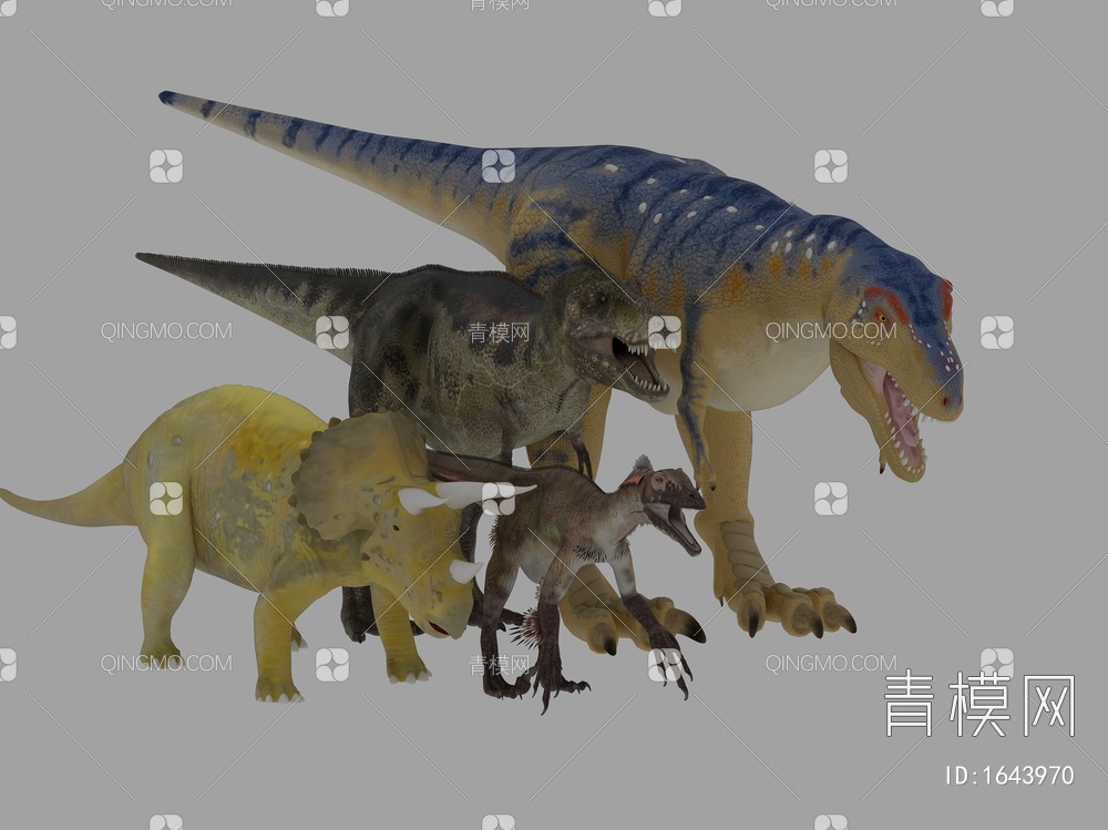 恐龙3D模型下载【ID:1643970】