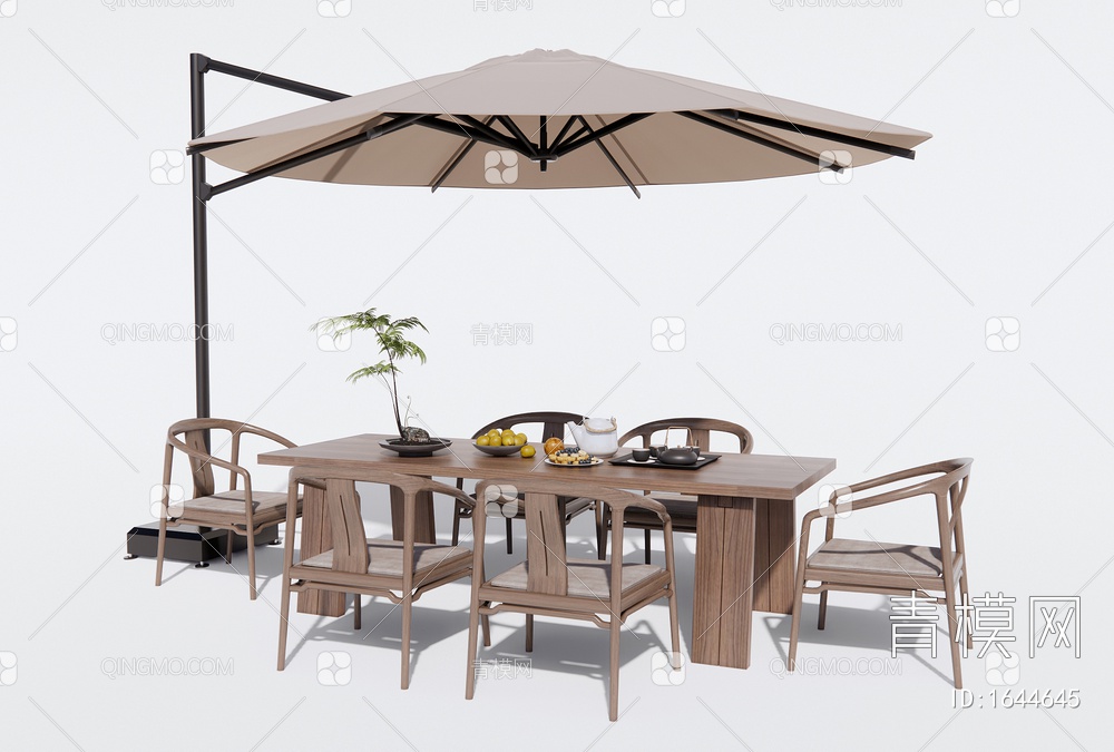 户外休闲桌椅 茶桌椅 餐桌椅 休闲椅3D模型下载【ID:1644645】