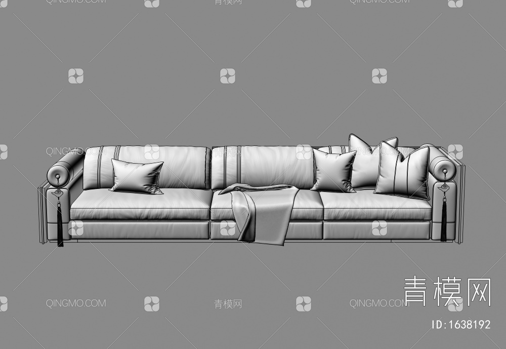 多人沙发3D模型下载【ID:1638192】