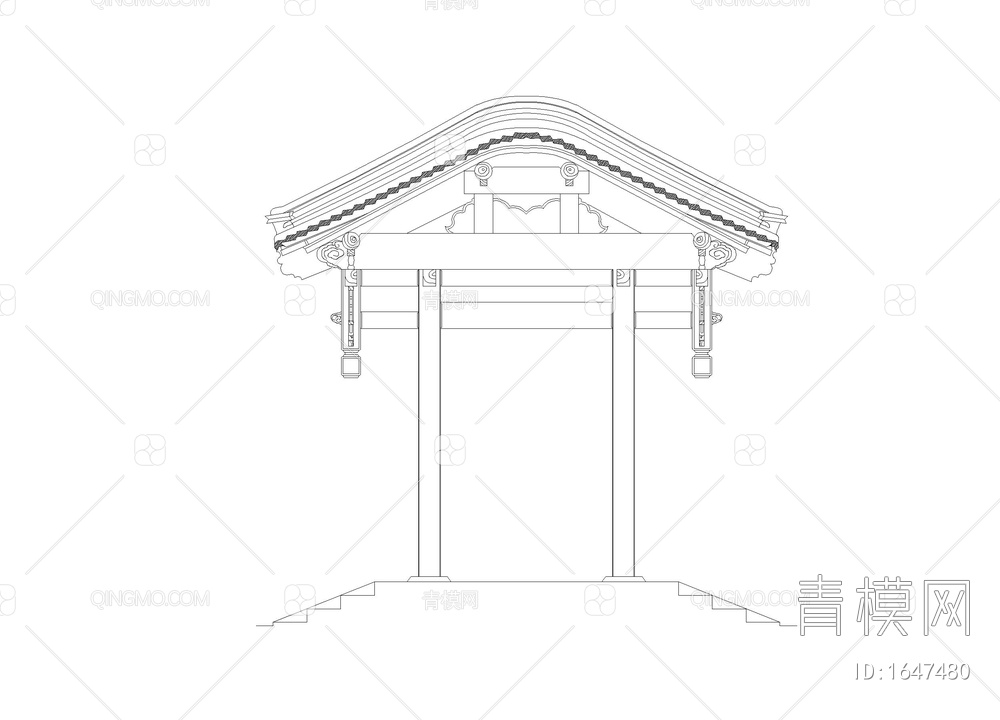 中国古建构件示例【ID:1647480】