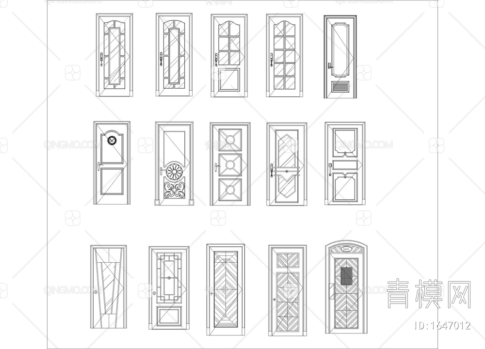 门花纹图例合集【ID:1647012】