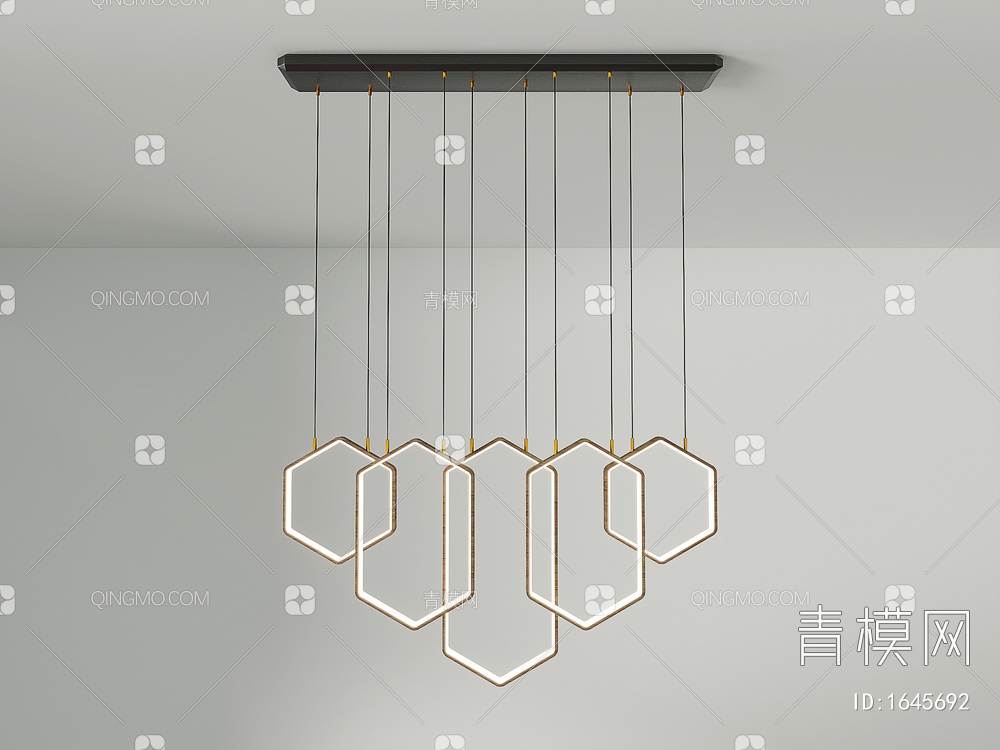 客厅吊灯 时尚吊灯 餐厅吊灯 个性灯具3D模型下载【ID:1645692】