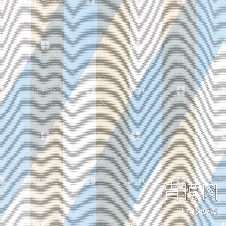 蓝棕色几何形状条纹布贴图4贴图下载【ID:1646775】