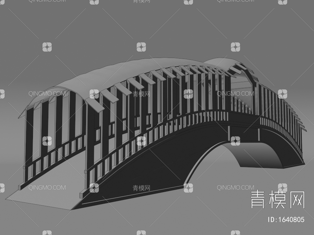 拱桥3D模型下载【ID:1640805】