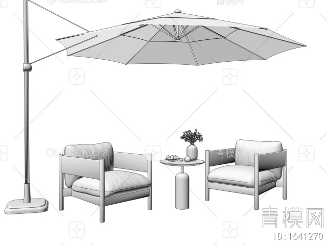 户外椅 休闲椅 户外桌椅3D模型下载【ID:1641270】