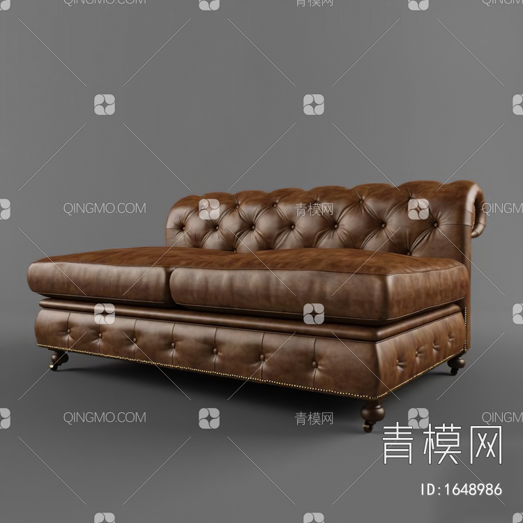 双人沙发3D模型下载【ID:1648986】