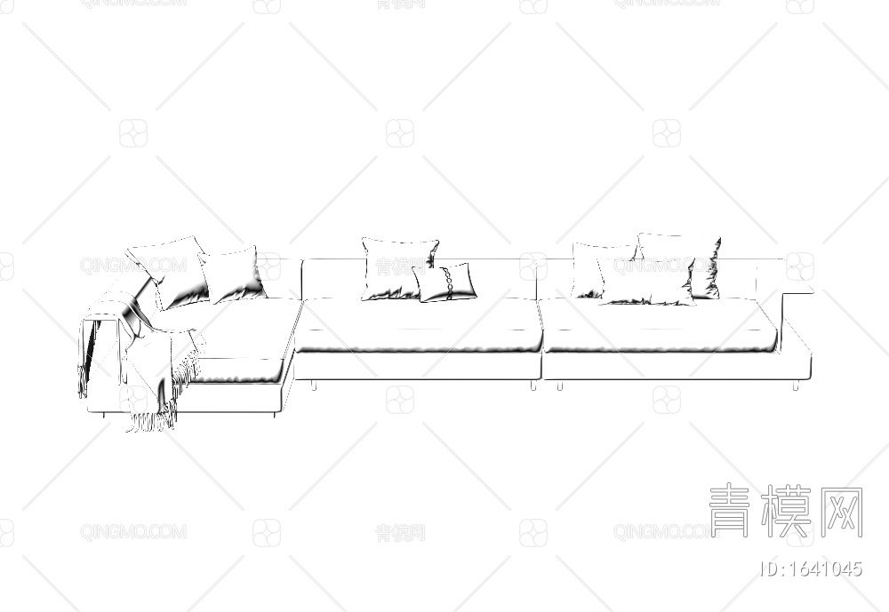 多人沙发3D模型下载【ID:1641045】