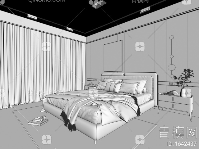 卧室3D模型下载【ID:1642437】