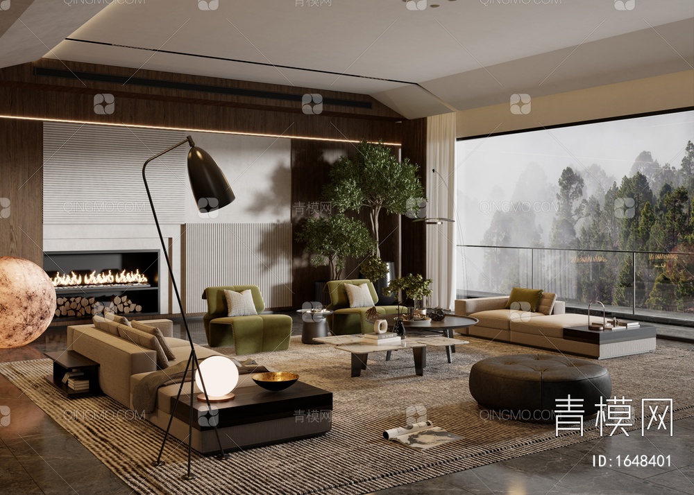 【Minotti 米洛提 客厅SU模型】-现代SU8.0Enscape有Minotti 米洛提 客厅SU模型下载-ID1648401-免费SU ...