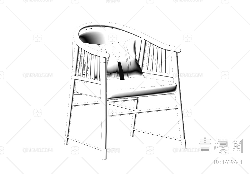 单椅3D模型下载【ID:1639641】