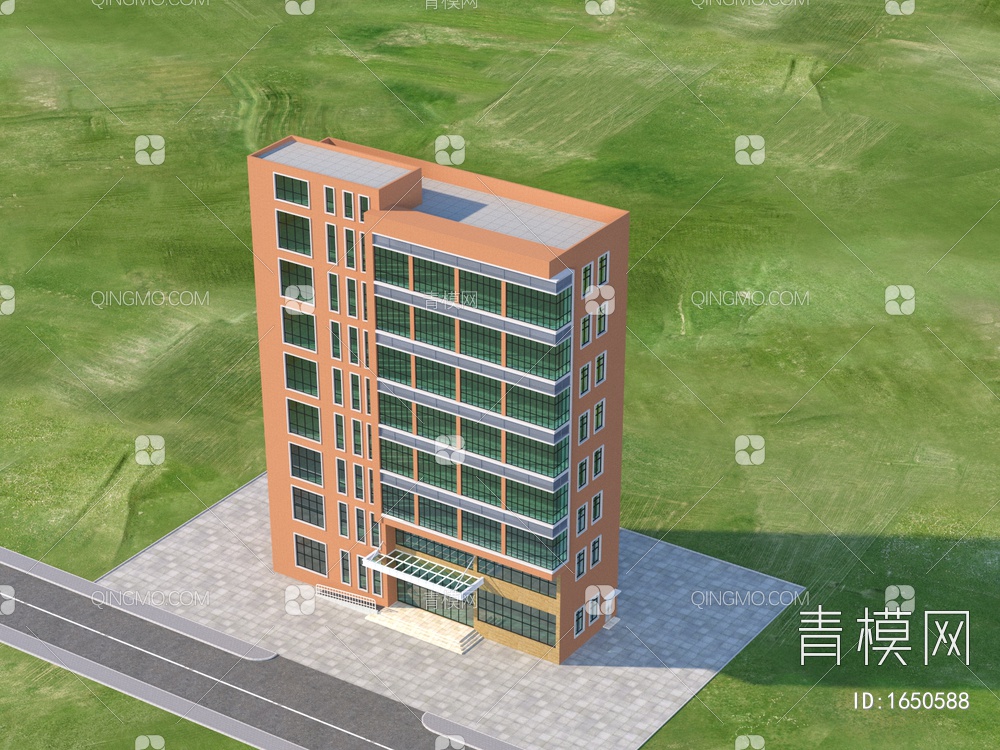 厂区办公楼3D模型下载【ID:1650588】