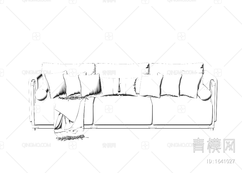 多人沙发3D模型下载【ID:1641027】