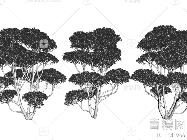 景观树 松树 乔木3D模型下载【ID:1641966】