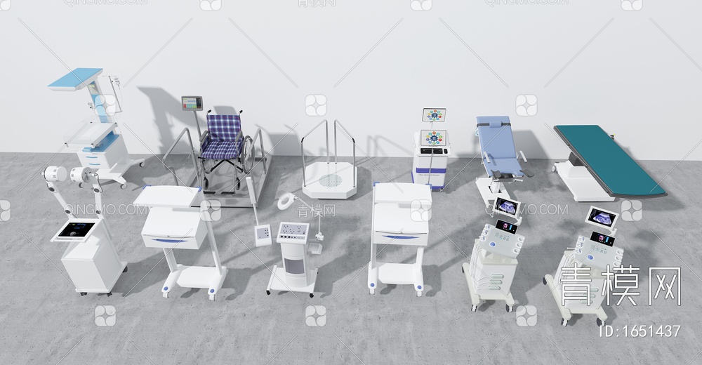 医疗器械 医疗机器3D模型下载【ID:1651437】