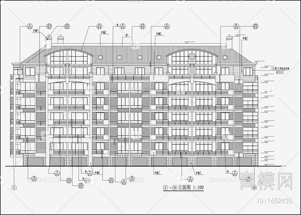 住宅区建筑设计 施工图【ID:1652436】