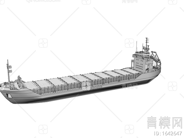 交通工具 邮轮货船3D模型下载【ID:1642647】