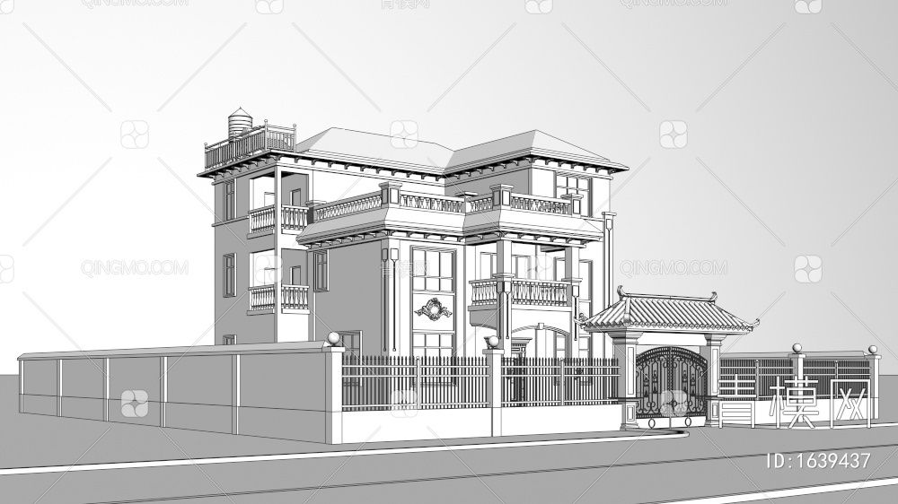 住宅3D模型下载【ID:1639437】