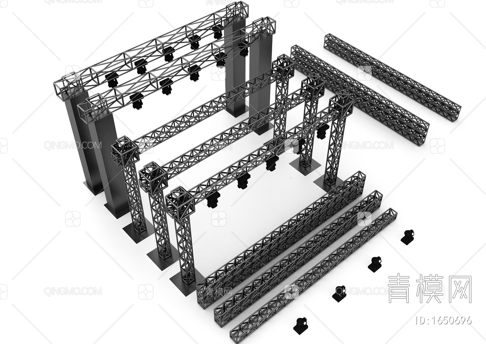 灯光架3D模型下载【ID:1650696】