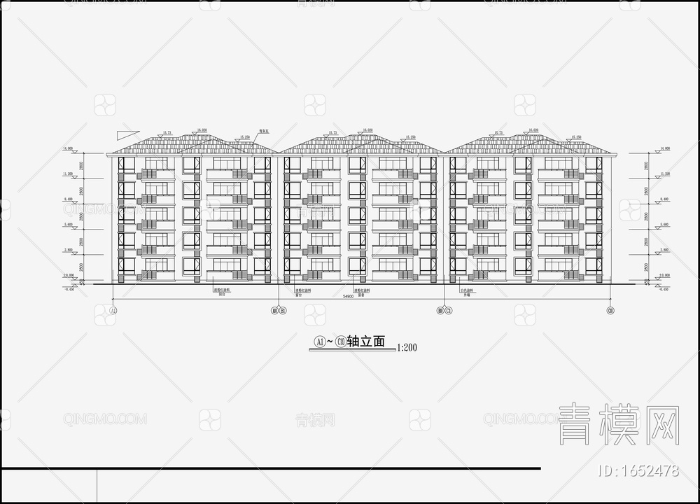 住宅区建筑设计 施工图【ID:1652478】
