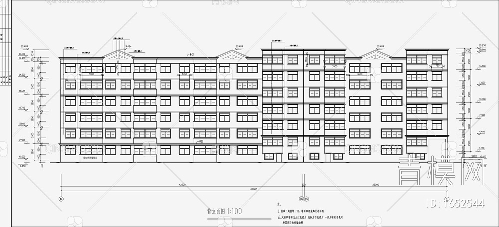 住宅区建筑设计 施工图【ID:1652544】