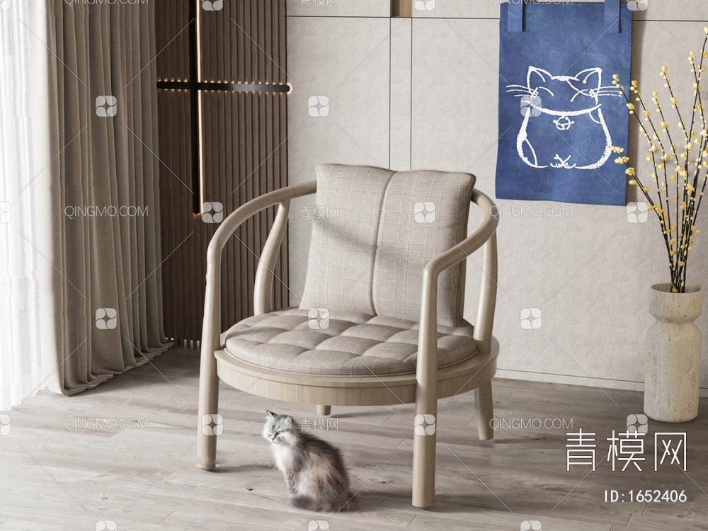 椅子 休闲椅3D模型下载【ID:1652406】