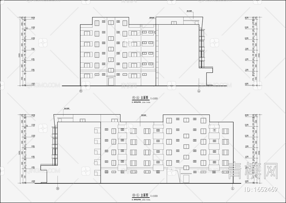 住宅区建筑设计 施工图【ID:1652469】