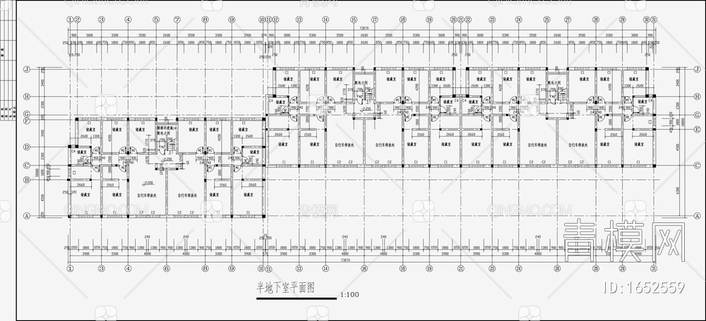 住宅区建筑设计 施工图【ID:1652559】