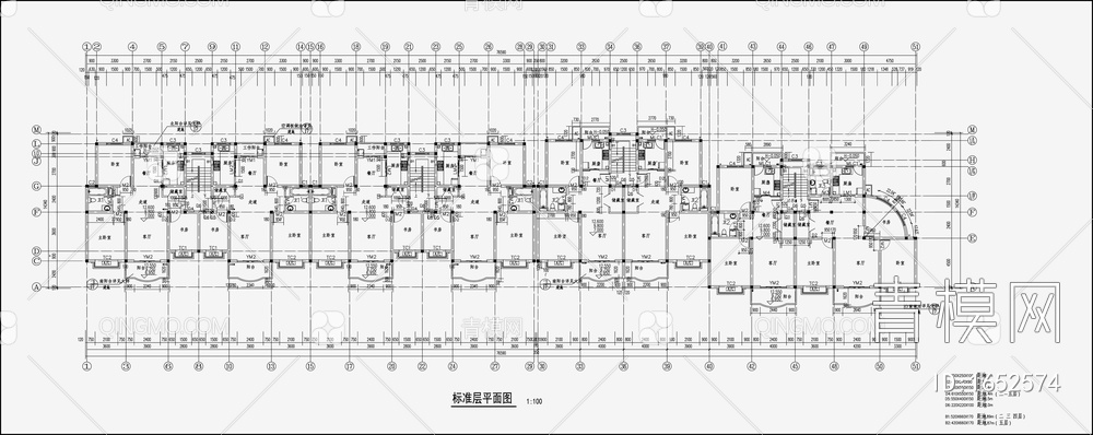住宅区建筑设计 施工图【ID:1652574】