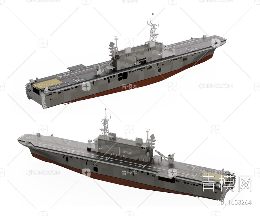 军事设备 护卫舰3D模型下载【ID:1653264】