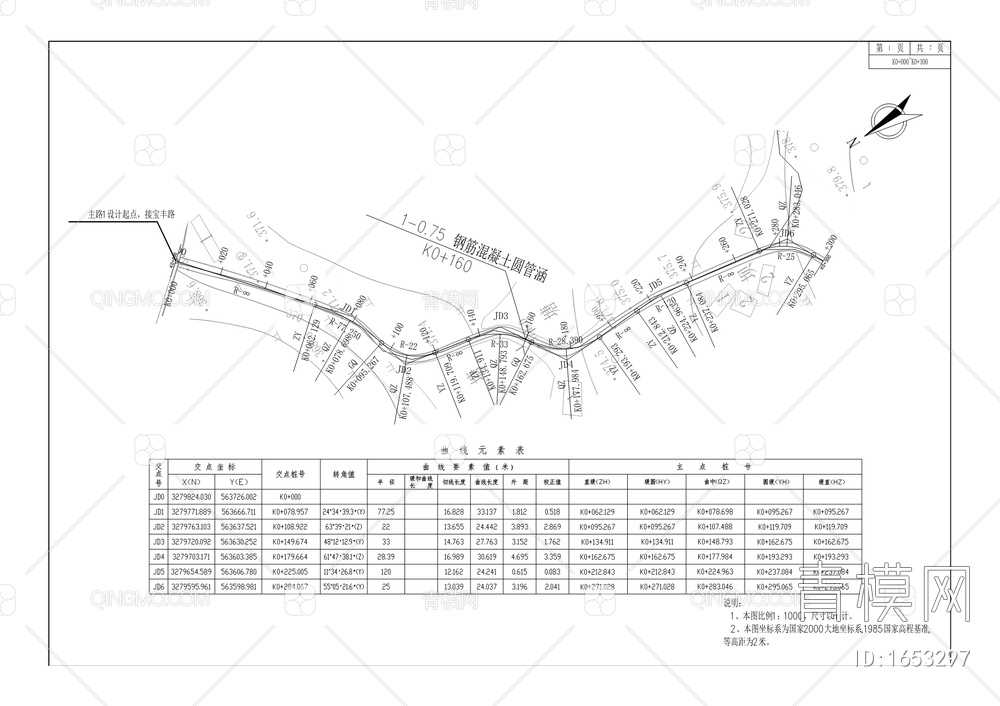 宝兴镇核桃村三跃路建设工程【ID:1653297】