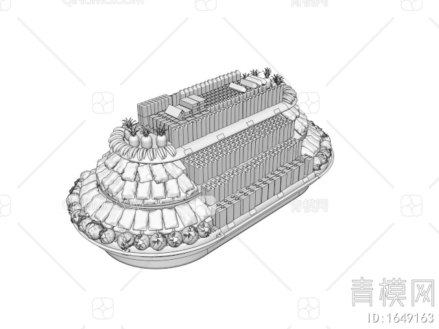 货架3D模型下载【ID:1649163】