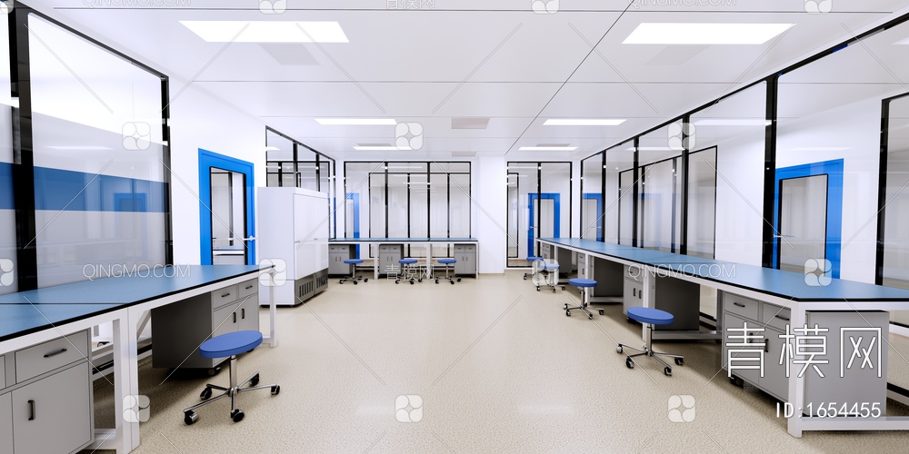 实验室 实验室器材 实验凳 通风柜 生物安全柜 操作台 中央台SU模型下载【ID:1654455】