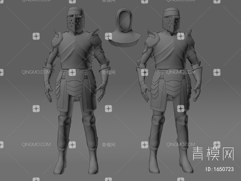 盔甲摆件3D模型下载【ID:1650723】