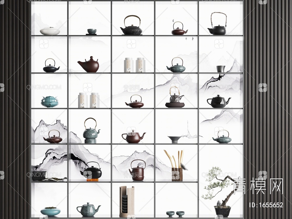 茶具3D模型下载【ID:1655652】