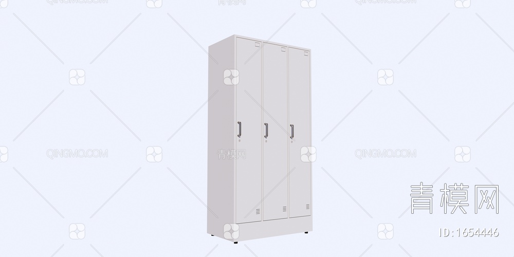 实验室更衣柜 储物柜 铁皮柜SU模型下载【ID:1654446】