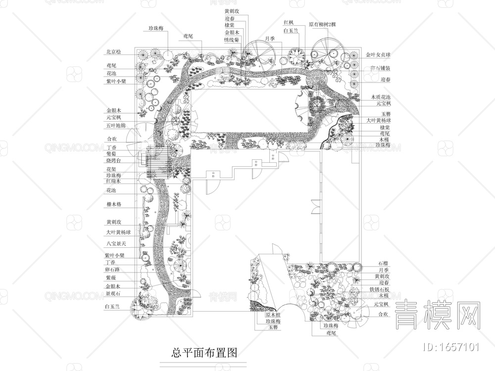 精选！135套别墅庭院花园景观设计【ID:1657101】