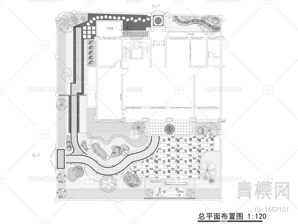 精选！135套别墅庭院花园景观设计【ID:1657101】