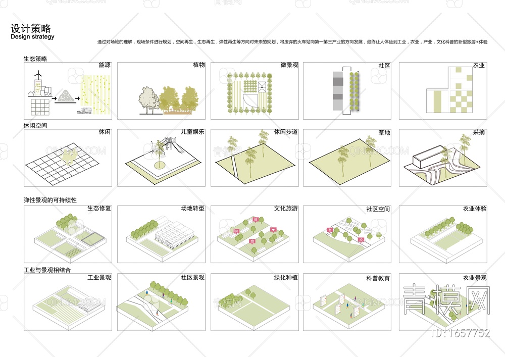 小清新竞赛风建筑设计策略分析图PSD素材psd下载【ID:1657752】