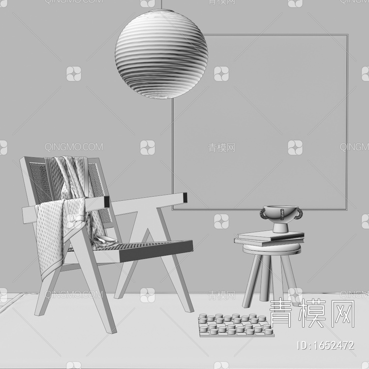 椅子 休闲椅3D模型下载【ID:1652472】
