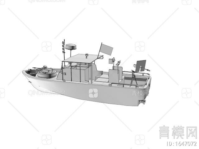 军事设备 军用游艇3D模型下载【ID:1647072】