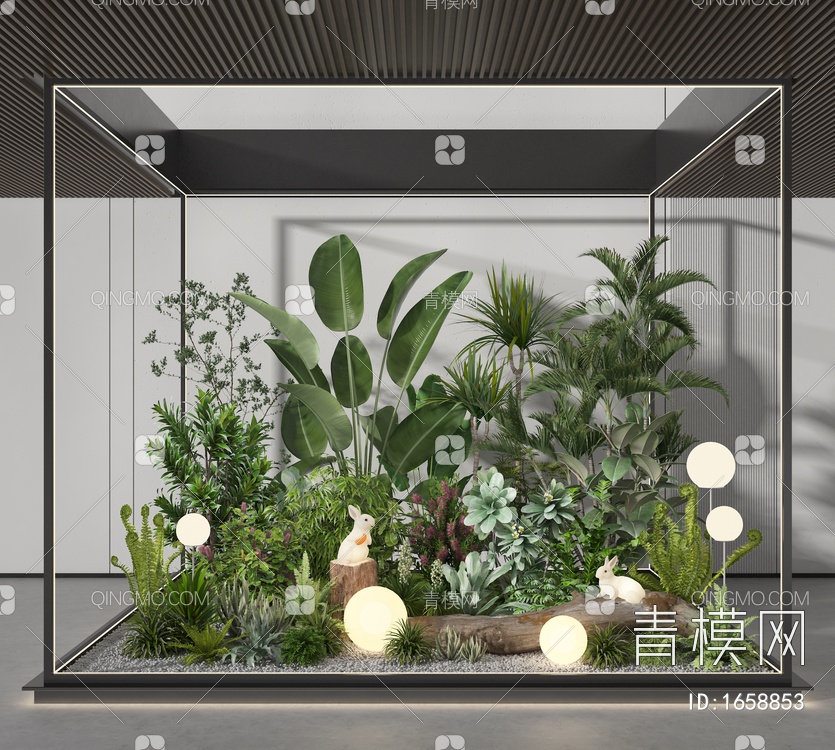 植物景观造景3D模型下载【ID:1658853】