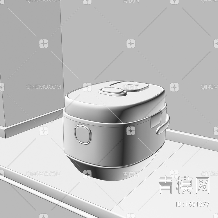 电饭煲3D模型下载【ID:1651377】