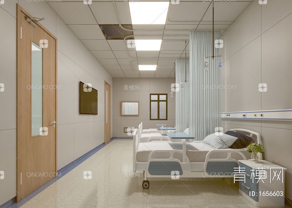 医院病房3D模型下载【ID:1656603】