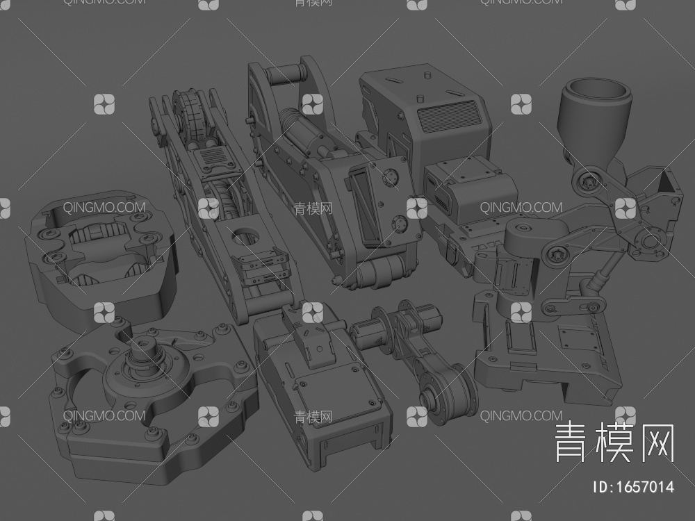 机械零件3D模型下载【ID:1657014】