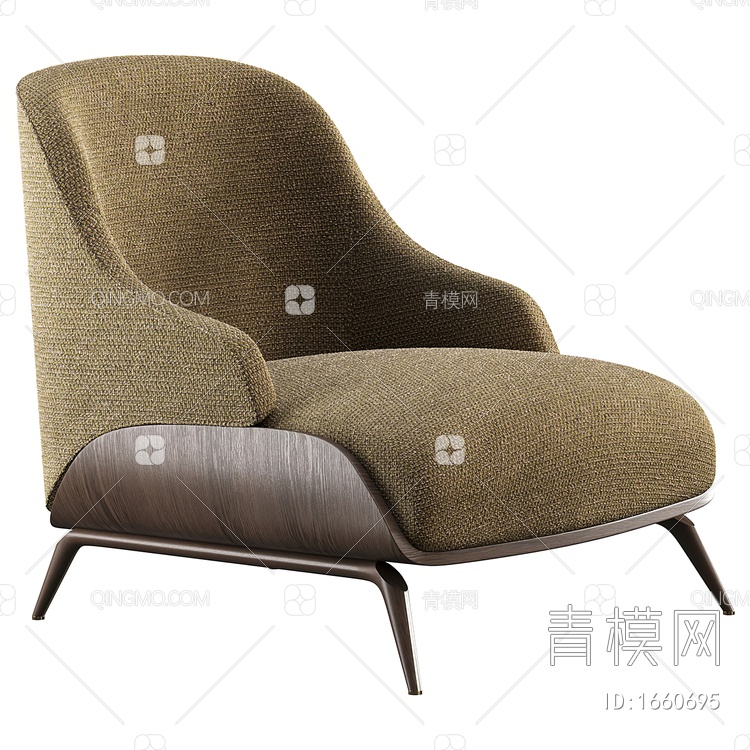 沙发椅3D模型下载【ID:1660695】