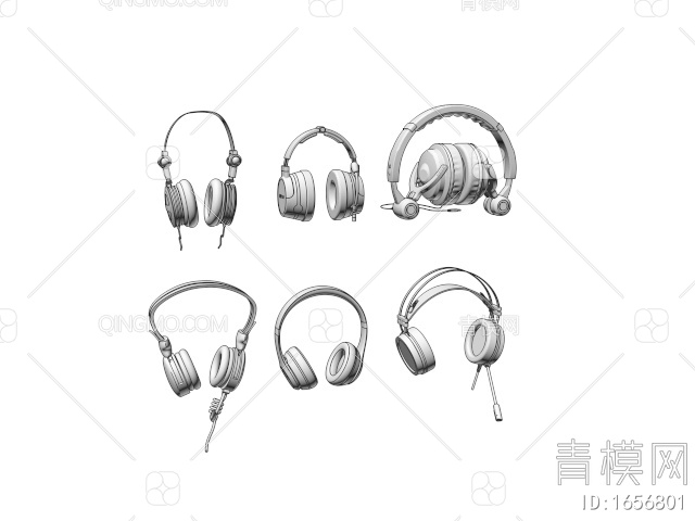 耳机3D模型下载【ID:1656801】