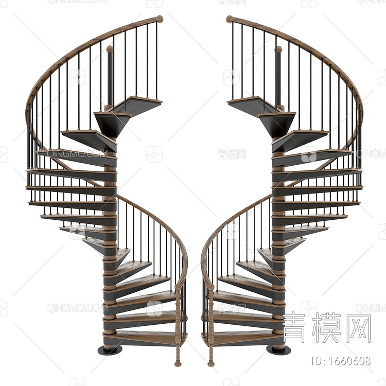 楼梯3D模型下载【ID:1660608】