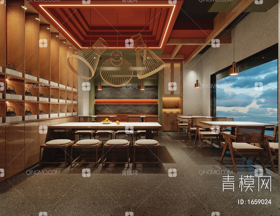 中餐厅3D模型下载【ID:1659024】