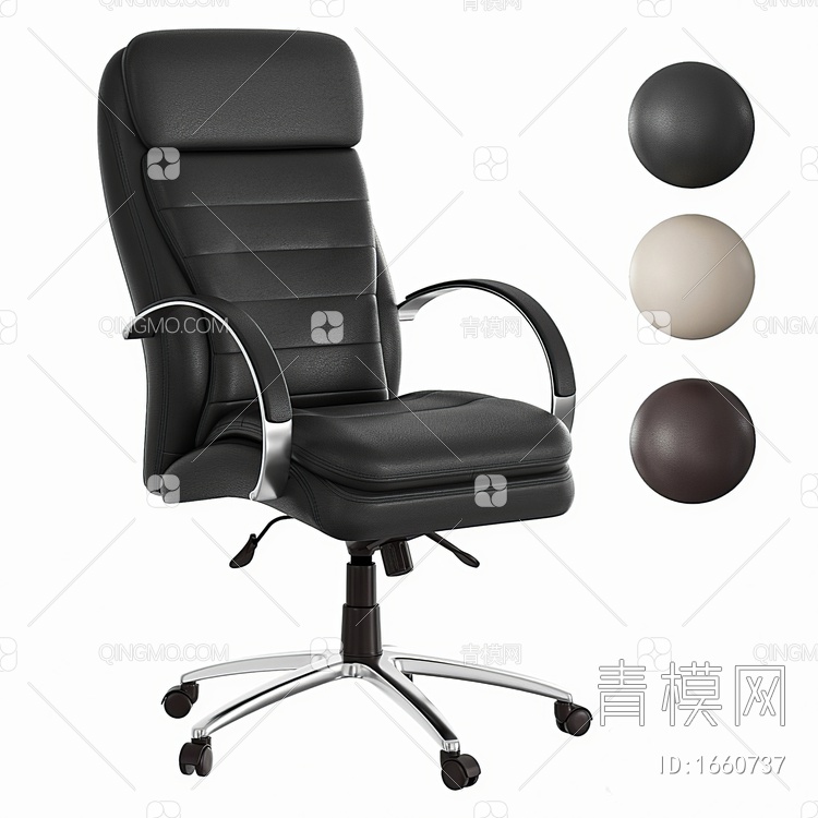 办公椅3D模型下载【ID:1660737】